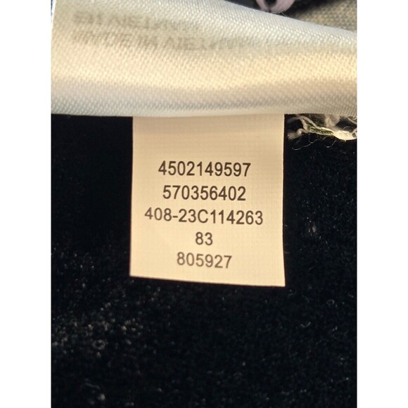 CHICO'S FANCY SPARKLE OBLONG SCARF BLACK SEQUINS BLACK VELVET WOMEN OS BLACK TIE - Picture 11 of 12